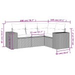 vidaXL Set mobilier de grădină cu perne, 4 piese, negru, poliratan vidaXL Set mobilier de grădină cu perne, 4 piese, negru, poliratan