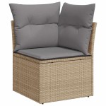 vidaXL Set canapele de grădină cu perne, 6 piese, bej, poliratan vidaXL Set canapele de grădină cu perne, 6 piese, bej, poliratan