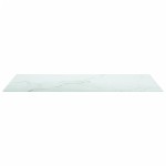 vidaXL Blat masă alb 100x50 cm 6 mm sticlă securizată design marmură vidaXL Blat masă alb 100x50 cm 6 mm sticlă securizată design marmură