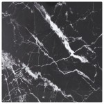 vidaXL Blat masă negru 30x30 cm 6 mm sticlă securizată design marmură vidaXL Blat masă negru 30x30 cm 6 mm sticlă securizată design marmură