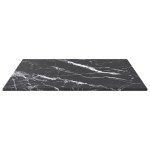 vidaXL Blat masă negru 40x40 cm 6 mm sticlă securizată design marmură vidaXL Blat masă negru 40x40 cm 6 mm sticlă securizată design marmură