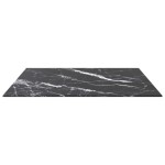 vidaXL Blat masă negru 70x70 cm 6 mm sticlă securizată design marmură vidaXL Blat masă negru 70x70 cm 6 mm sticlă securizată design marmură