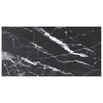 vidaXL Blat masă negru 100x50 cm 6 mm sticlă securizată design marmură vidaXL Blat masă negru 100x50 cm 6 mm sticlă securizată design marmură