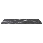 vidaXL Blat masă negru 100x50 cm 6 mm sticlă securizată design marmură vidaXL Blat masă negru 100x50 cm 6 mm sticlă securizată design marmură