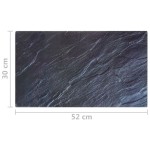 vidaXL Plăci de tocat 2 buc., sticlă securizată, model piatră naturală vidaXL Plăci de tocat 2 buc., sticlă securizată, model piatră naturală