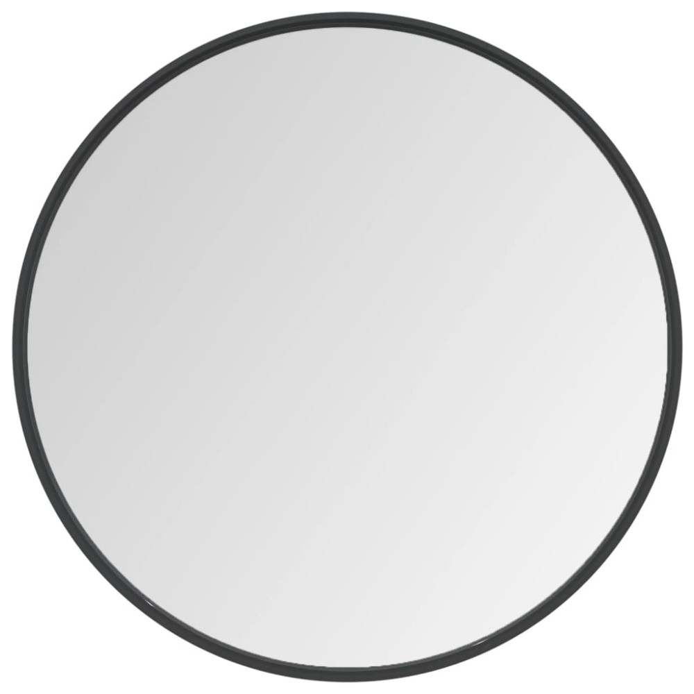 vidaXL Oglindă de perete, negru, 60 cm
