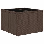 vidaXL Set canapele de grădină cu perne, 11 piese, maro, poliratan