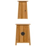vidaXL Set mobilier de baie, 2 piese, lemn masiv de pin vidaXL Set mobilier de baie, 2 piese, lemn masiv de pin