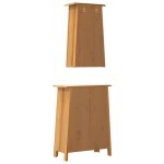 vidaXL Set mobilier de baie, 2 piese, lemn masiv de pin vidaXL Set mobilier de baie, 2 piese, lemn masiv de pin