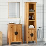 vidaXL Set mobilier de baie, 2 piese, lemn masiv de pin vidaXL Set mobilier de baie, 2 piese, lemn masiv de pin