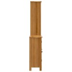 vidaXL Set mobilier de baie, 2 piese, lemn masiv de pin vidaXL Set mobilier de baie, 2 piese, lemn masiv de pin