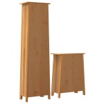 vidaXL Set mobilier de baie, 2 piese, lemn masiv de pin vidaXL Set mobilier de baie, 2 piese, lemn masiv de pin