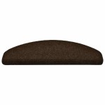 vidaXL Covorașe pentru scări autoadezive, 15 buc., 65x21x4 cm, maro, semirotunde, mari vidaXL Covorașe pentru scări autoadezive, 15 buc., 65x21x4 cm, maro, semirotunde, mari