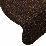 vidaXL Covorașe pentru scări autoadezive, 15 buc., 65x21x4 cm, maro, semirotunde, mari vidaXL Covorașe pentru scări autoadezive, 15 buc., 65x21x4 cm, maro, semirotunde, mari