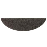 vidaXL Covorașe pentru scări autoadezive, 15 buc., 56x17x3 cm, antracit, semirotunde