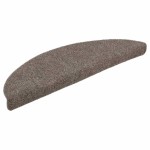 vidaXL Covorașe autoadezive pentru scări, 15 buc., 56x17x3 cm, bej, semirotunde