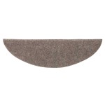 vidaXL Covorașe autoadezive pentru scări, 15 buc., 56x17x3 cm, bej, semirotunde