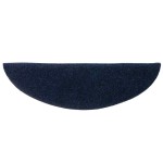 vidaXL Covorașe autoadezive pentru scări, 15 buc., 65x21x4 cm, bleumarin, semirotunde, mari