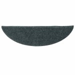 vidaXL Covorașe autoadezive pentru scări, 15 buc., 56x17x3 cm, semirotunde, verzi