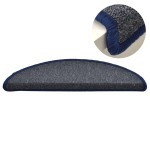 vidaXL Covorașe pentru scări, 15 buc., 56x17x3 cm, gri închis și albastru, semirotunde vidaXL Covorașe pentru scări, 15 buc., 56x17x3 cm, gri închis și albastru, semirotunde