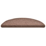 vidaXL Covorașe pentru scări, 15 buc., 56x17x3 cm, maro, semirotunde vidaXL Covorașe pentru scări, 15 buc., 56x17x3 cm, maro, semirotunde