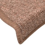 vidaXL Covorașe pentru scări, 15 buc., 56x17x3 cm, maro, semirotunde vidaXL Covorașe pentru scări, 15 buc., 56x17x3 cm, maro, semirotunde