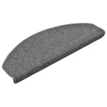vidaXL Covorașe pentru scări, 15 buc., 65x24x4 cm, gri închis, semirotunde, mari vidaXL Covorașe pentru scări, 15 buc., 65x24x4 cm, gri închis, semirotunde, mari