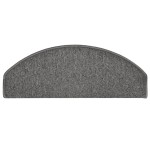 vidaXL Covorașe pentru scări, 15 buc., 65x24x4 cm, gri închis, semirotunde, mari vidaXL Covorașe pentru scări, 15 buc., 65x24x4 cm, gri închis, semirotunde, mari