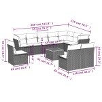 vidaXL Set canapele de grădină cu perne, 11 piese, bej, poliratan vidaXL Set canapele de grădină cu perne, 11 piese, bej, poliratan