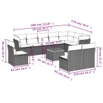 vidaXL Set canapele de grădină cu perne, 11 piese, bej, poliratan vidaXL Set canapele de grădină cu perne, 11 piese, bej, poliratan