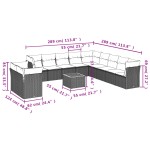 vidaXL Set canapele de grădină cu perne, 12 piese, bej, poliratan vidaXL Set canapele de grădină cu perne, 12 piese, bej, poliratan