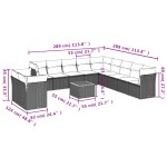 vidaXL Set canapele de grădină cu perne, 12 piese, bej, poliratan vidaXL Set canapele de grădină cu perne, 12 piese, bej, poliratan