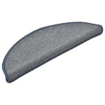 vidaXL Covorașe pentru scări, 15 buc., 56x17x3 cm, gri deschis și albastru, semirotunde vidaXL Covorașe pentru scări, 15 buc., 56x17x3 cm, gri deschis și albastru, semirotunde