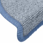vidaXL Covorașe pentru scări, 15 buc., 65x24x4 cm, gri deschis și albastru, semirotunde, mari vidaXL Covorașe pentru scări, 15 buc., 65x24x4 cm, gri deschis și albastru, semirotunde, mari