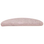 vidaXL Covorașe pentru scări, 15 buc., 56x17x3 cm, roz deschis, semirotunde