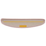 vidaXL Covorașe pentru scări, 15 buc., 56x17x3 cm, roz deschis, semirotunde