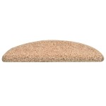vidaXL Covorașe pentru scări, 15 buc., 56x17x3 cm, aurii, semirotunde