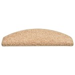 vidaXL Covorașe pentru trepte scară, 15 buc., auriu, 65 x 21 x 4 cm
