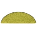 vidaXL Covorașe pentru trepte scară, 15 buc., verde, 56x17x3 cm