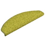 vidaXL Covorașe pentru trepte scară, 15 buc., verde, 65 x 21 x 4 cm