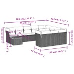 vidaXL Set canapele de grădină cu perne, 11 piese, bej, poliratan vidaXL Set canapele de grădină cu perne, 11 piese, bej, poliratan