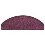 vidaXL Covorașe pentru trepte scară, 15 buc. violet închis, 65x21x4 cm
