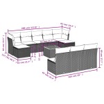 vidaXL Set canapele de grădină cu perne, 11 piese, gri, poliratan vidaXL Set canapele de grădină cu perne, 11 piese, gri, poliratan