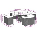 vidaXL Set canapele de grădină cu perne, 12 piese, bej, poliratan vidaXL Set canapele de grădină cu perne, 12 piese, bej, poliratan