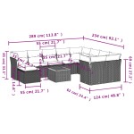 vidaXL Set canapele de grădină cu perne, 11 piese, bej, poliratan vidaXL Set canapele de grădină cu perne, 11 piese, bej, poliratan