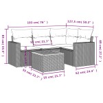 vidaXL Set canapele de grădină cu perne, 5 piese, bej, poliratan vidaXL Set canapele de grădină cu perne, 5 piese, bej, poliratan