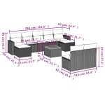 vidaXL Set canapele de grădină cu perne, 10 piese, bej, poliratan vidaXL Set canapele de grădină cu perne, 10 piese, bej, poliratan