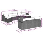 vidaXL Set canapele de grădină cu perne, 11 piese, bej, poliratan vidaXL Set canapele de grădină cu perne, 11 piese, bej, poliratan