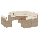 vidaXL Set canapele de grădină cu perne, 12 piese, bej, poliratan vidaXL Set canapele de grădină cu perne, 12 piese, bej, poliratan