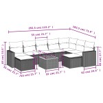 vidaXL Set canapele de grădină cu perne, 10 piese, bej, poliratan vidaXL Set canapele de grădină cu perne, 10 piese, bej, poliratan